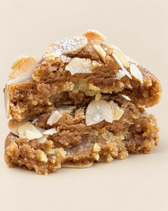 Cookie Almond Blossom à la fleur d’oranger et cœur frangipane – Mandipili