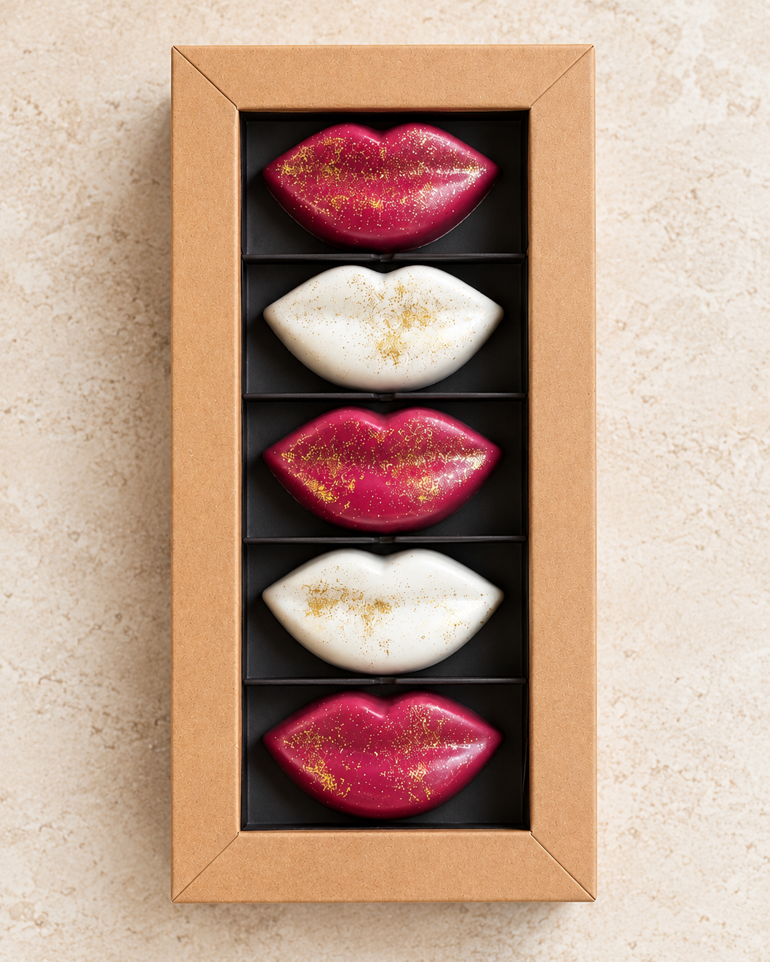 Bisous BLUSH Pink Berry et Vanilla Bean – chocolats framboise, fraise et vanille